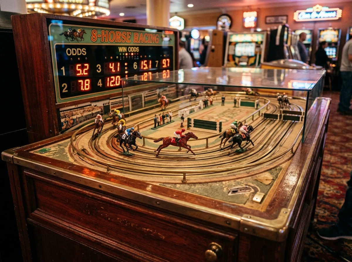 Kotak Mekanikal King Derby 8-Horse Racing Arcade